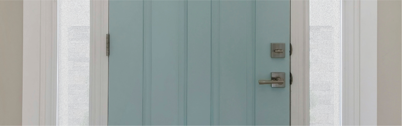 Privacy created using sidelight window film 